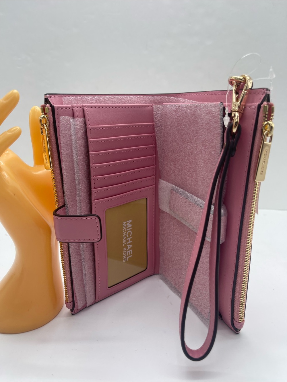 MICHAEL KORS Jet Set Travel Lg Double Zip Printed Signature Logo Wristlet Wallet - Picture 4 of 16